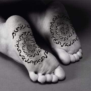 Daniela, from The Fury series, 2023_Digital c-print with ink and acrylic_Copyright Shirin Neshat_Courtesy of the artist and Gladstone Gallery, New York and Brussels