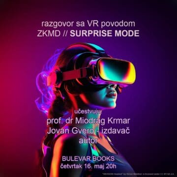 Razgovor sa VR povodom u knjižari Bulevar Books: Cyber Reality Fiction