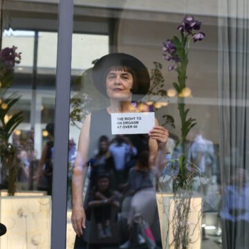 Vlasta Delimar, Pravo na orgazam iznad 60-te, 2017. Fotofrafija iz arhive umetnice. © Vlasta Delimar
