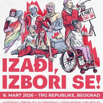 Osmomartovski marš u Beogradu: Biramo jednakost, slobodu, antifašizam!